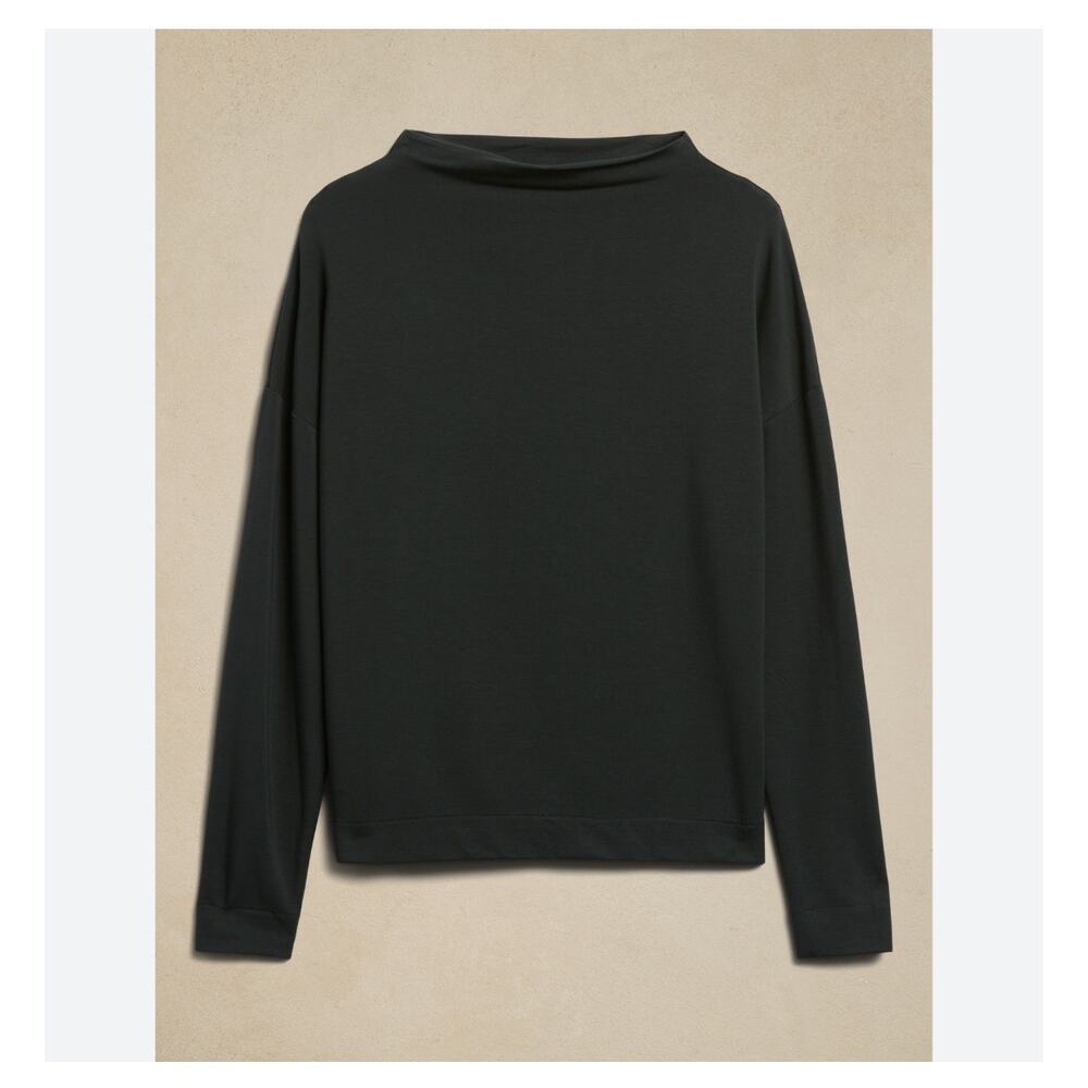 Banana Republic Baby Terry Top, Eclipse Coal, Size Medium - Picture 4 of 12